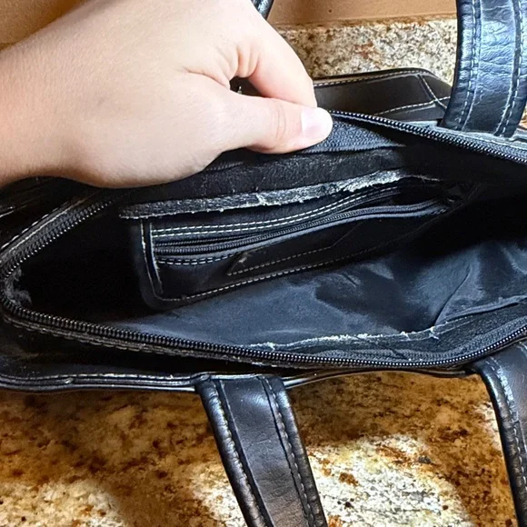 COACH Black Tote Handbag with Top Handles - Picture 11 of 11